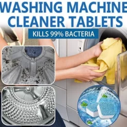 Rengöringsmedel-Rengöringstabletter Fläckar Tvättmaskinstank Rengöringstabletter Helautomatiska Rengöringstabletter FLYE1156