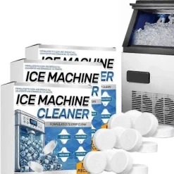 Rengöringsmedel-Rengöringstabletter för ismaskin, avkalkning för ismaskiner, kylskåp, 36 st