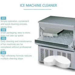 Rengöringsmedel-Rengöringstabletter för ismaskin, avkalkning för ismaskiner, kylskåp, 36 st