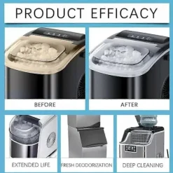 Rengöringsmedel-Rengöringstabletter för ismaskin, avkalkning för ismaskiner, kylskåp, 36 st