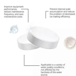 Rengöringsmedel-Rengöringstabletter för ismaskin, avkalkning för ismaskiner, kylskåp, 36 st