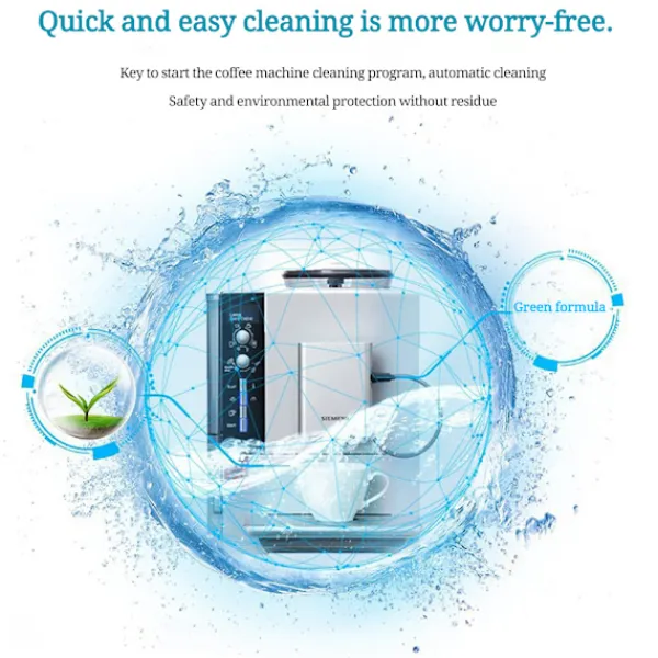 Rengöringsmedel-Rengöringstabletter för kaffemaskin Automatiska rengöringsverktyg för kaffe- och mjölkmaskiner
