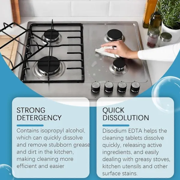Rengöringsmedel-Rengöringstabletter för köksfett