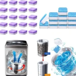 Rengöringsmedel-Rengöringstabletter för tvättmaskiner Lila 16 ST-16 ST 16PCS-16PCS