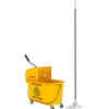 Northio Städmaskiner-Rengöringsvagn med hjul, 20L Kapacitet, Gul