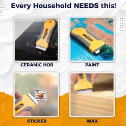 Rengöringsmedel-Rengöringsverktyg för hällar, repfritt, med 20 reservenheter, keramikhällar, glasdörrar, fönster och målade ytor