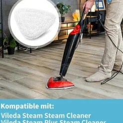 Städmoppar-Replacement Steam Mop Pads Compatible with PureSteam ThermaPro 211 10-in-1 Steam Mop Cleaner 8-Pack