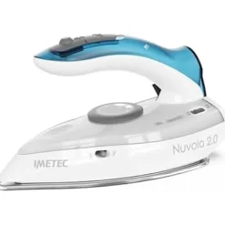 IMETEC Strykjärn-Resaånga - - Nuvola 2.0 - 1000 Watt - Sula i rostfritt stål - Resväska