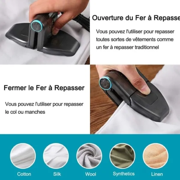 no brand Strykjärn-Reseförpackad ångborste - Smidig, perfekt för resor och familjeanvändning