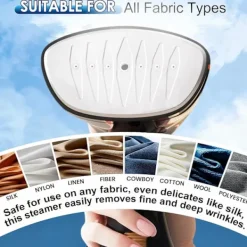 Ångtvättar-Reseångstrykjärn för kläder, 20 sekunders snabb uppvärmning, bärbar handhållen ångstrykjärn för kläder, lämplig för hem- och kontorsbruk
