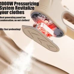 Ångtvättar-Reseplaggångare - 30 sekunders snabb uppvärmning, hopfällbar klädångare, bärbar strykningsmaskin för hushållsbruk