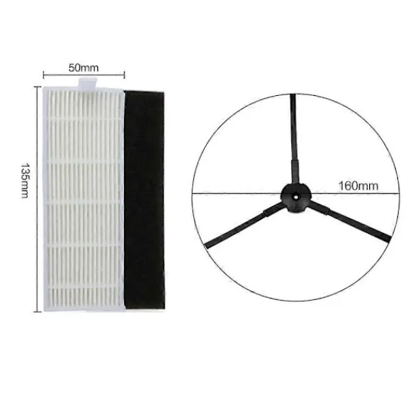 Dammsugare & Tillbehör-Reservdelar för ILife A40 A4S Polaris PVCR 0826 0726W Amibot Spirit ICE H2O Smart Robot Gutren