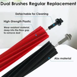 YIXI Dammsugare & Tillbehör-Reservdelar för Roborock Q5 Pro+/q8 Max+ (plus) dammsugare huvudsidoborste Hepa-filter moppduk dammsugarpåsar