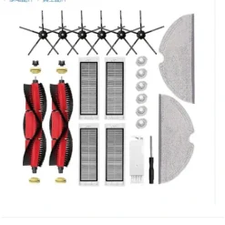 Dammsugare & Tillbehör-Reservdelar för Xiaomi Roborock S5 S50 S5 Max S6 S6 MaxV S6 Pure E4 E5 Robotdammsugare - Huvudsidoborste, Hepafilter M