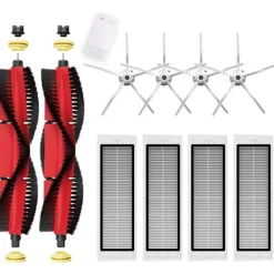 Dammsugare & Tillbehör-Reservdelar Tillbehör för Xiaomi Roborock S5 MAX, S6 Pure, S6 max V, S50 Dammsugare 2 Rullborstar 4 Sidoborstar 4 HEPA-filter (Vit)[ZHE]