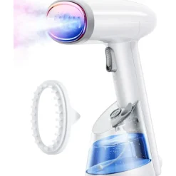 Ångtvättar-Resesånggenerator 1400W Bärbar Resekläder Strykjärn med 250ml Vattentank, Idealisk för Hem och Resor Resesånggenerator Vit