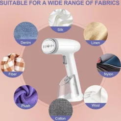 Ångtvättar-Resesånggenerator 1400W Bärbar Resekläder Strykjärn med 250ml Vattentank, Idealisk för Hem och Resor Resesånggenerator Vit