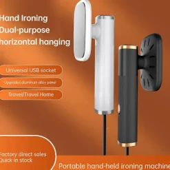 Strykjärn-Resesteamer Mini Strykjärn för Kläder, Handhållen Bärbar Ångstrykjärn