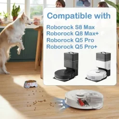 Dammsugare & Tillbehör-Roborock Q8 Max Q5 Pro Ersättningsborste Sidoborste HEPA-filter Moppduk[YD] plastic