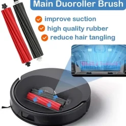 Dammsugare & Tillbehör-Roborock Q8 Max Q5 Pro Ersättningsborste Sidoborste HEPA-filter Moppduk[YD] plastic