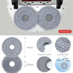 Dammsugare & Tillbehör-Roborock Qrevo S/Qrevo Pro/Qrevo MaxV Robotdammsugare Tillbehör -AD11-