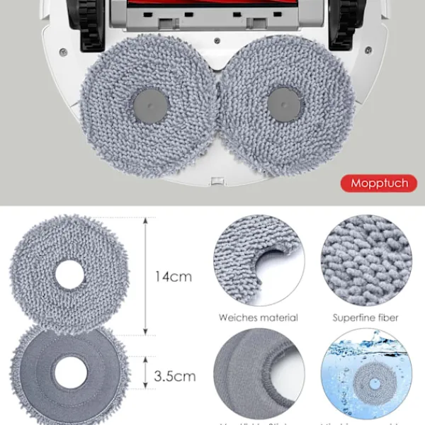 Dammsugare & Tillbehör-Roborock Qrevo S/Qrevo Pro/Qrevo MaxV Robotdammsugare Tillbehör -AD11-