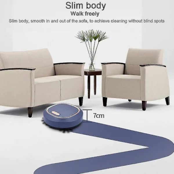 Dammsugare & Tillbehör-Robotdammsugare, 3 i 1 Golvdammsugare och Mopp, Supersug, 1500pa Robotdammsugare med Moppfunktion, Perfekt för Djurhår Damm och Smuts