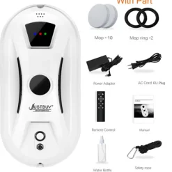 OEM Fönsterrengöring-Robotfönsterputsare, 5600Pa sugkraft, fjärrkontroll,Fönsterputsare