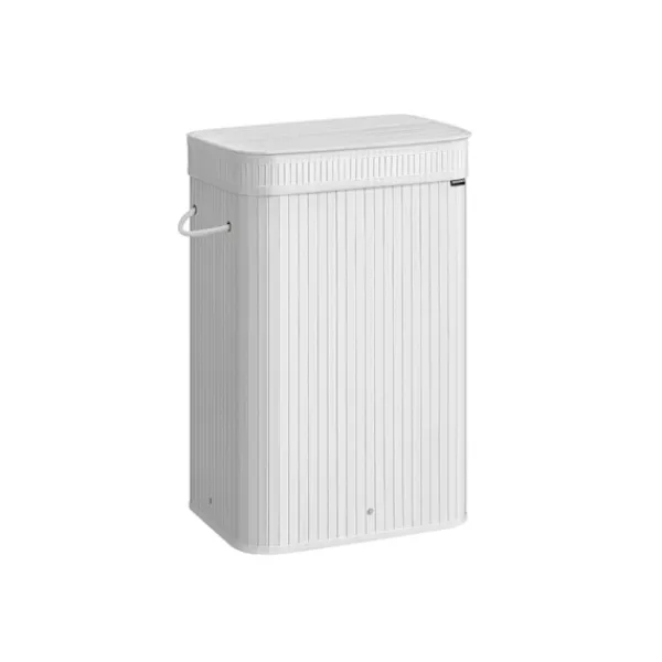 Rootz Living Tvättillbehör-Rootz Bamboo Klädkorg - Tvättkorg - Tvättorganisator - Lättvikt - 31,5 cm x 42,5 cm x 61 cm