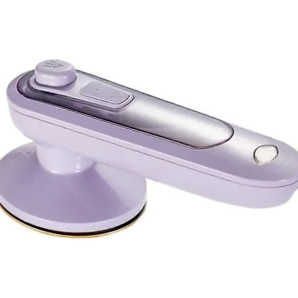 Strykjärn-(Rosa)Handhållen Elektrisk Strykjärn EU-kontakt Mini Klädångare Torr Kläder Strykmaskin