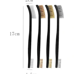 Rengöringsmedel-Rostfri stålborste, 8 stycken liten mässingsborste mini stålborste nylon, hand stålborste mässingsborste för rengöring borstning skrubbning rost damm R | Fyndiq