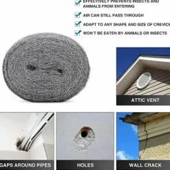 Rengöringsmedel-Rostfri stålull 0000 Kvalitet tråddyna mjuk, flexibel, återanvändbar för rengöring, polering, glas, fönster, kakel, trä, metall, koppar, mässing