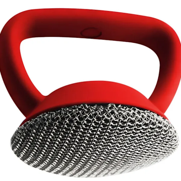 Rengöringsmedel-Rostfritt stål rengöringsborste med silikonhandtag