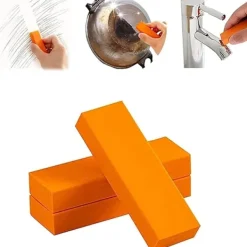 Rengöringsmedel-Rostfritt Stål Repskyddssats, Köksmagiskt Rengöringsgummi, Tar Bort Rester, Vattenmärken och Fett från Apparater