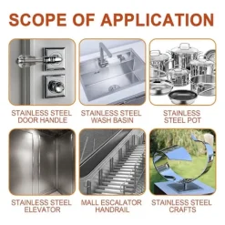 Rengöringsmedel-Rostfritt stål underhållsmedel