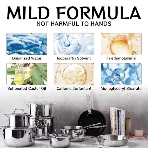 Rengöringsmedel-Rostfritt stål underhållsmedel