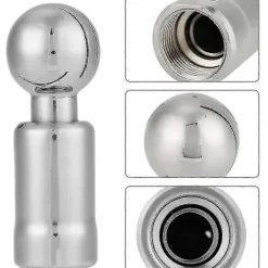 Rengöringsmedel-Roterande rengöringsboll i rostfritt stål med 3/4' invändig gänga, sanitär sprayboll för rengöring av CIP-tankar
