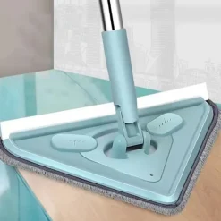 LBSS Städmoppar-Roterbara trianglar Dammmopp Slitstark arbetsbesparande städmopp för badrumskök