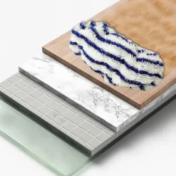 Städmoppar-Rowenta Clean&steam Zr005801 6 st Mikrofiberduk Tvättbara Ersättningsdynor Blue gray white