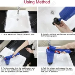 TECH DISCOUNT Rengöringsmedel-Rörrensare - TD® - Fjäder - Högkvalitativ plast - 4 sugkoppar - 0,9 kg