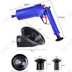 TECH DISCOUNT Rengöringsmedel-Rörrensare - TD® - Fjäder - Högkvalitativ plast - 4 sugkoppar - 0,9 kg