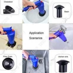 TECH DISCOUNT Rengöringsmedel-Rörrensare - TD® - Fjäder - Högkvalitativ plast - 4 sugkoppar - 0,9 kg