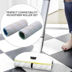 Städmoppar-Rullsats för Kärcher FC7 FC5 FC3 FC3D elektrisk golvrengörare 2.055-007.0 / 2.055-006.0_