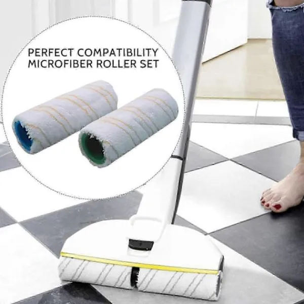 Städmoppar-Rullsats för Kärcher FC7 FC5 FC3 FC3D elektrisk golvrengörare 2.055-007.0 / 2.055-006.0_