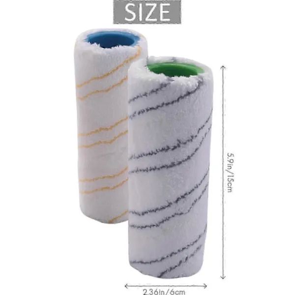 Städmoppar-Rullsats för Kärcher FC7 FC5 FC3 FC3D elektrisk golvrengörare 2.055-007.0 / 2.055-006.0_