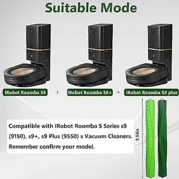 Dammsugare & Tillbehör-S9 Delar för iRobot Roomba S9+ (9550) S9 (9150) Robot Borstrulle