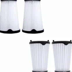 Dammsugare & Tillbehör-Sats med 4 ersättningsfilter för AEG CX7-2 och Electrolux Ergorapido dammsugare (AEG AEF150, Electrolux EF150)