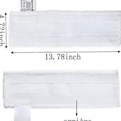 Städmoppar-Sats med 4 mikrofiberdukar ersättningsdukar och 2 mikrofiber