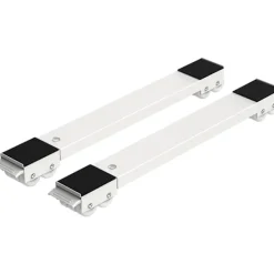 Tvättmaskiner-Sats med 2 tvättmaskinstransporthjul under chassit för tvättmaskin, kylskåp, torktumlare, frys upp till 300 kg, med 24 hjul, broms, W