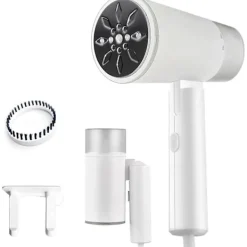 Ångtvättar-SBSGV Hem- och Resklädstrykare - 10 Sekunders Ultrasnabb Uppvärmning, Stark Ångutgång, Vikbar och Bärbar, 200ml Stor Kapacitet, 1200W för Kläder